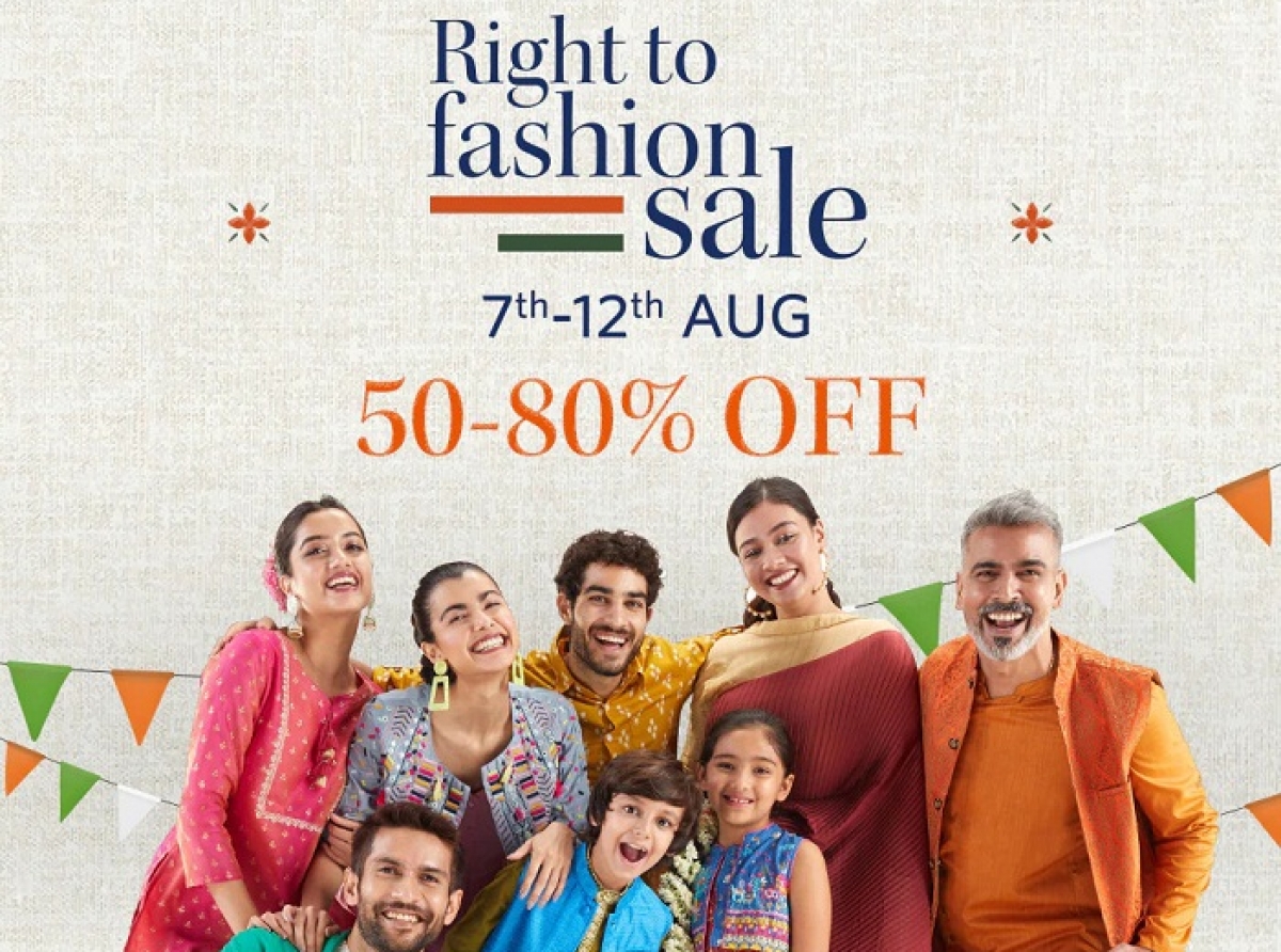 Myntra 'Right to Fashion Sale' on Independence Day